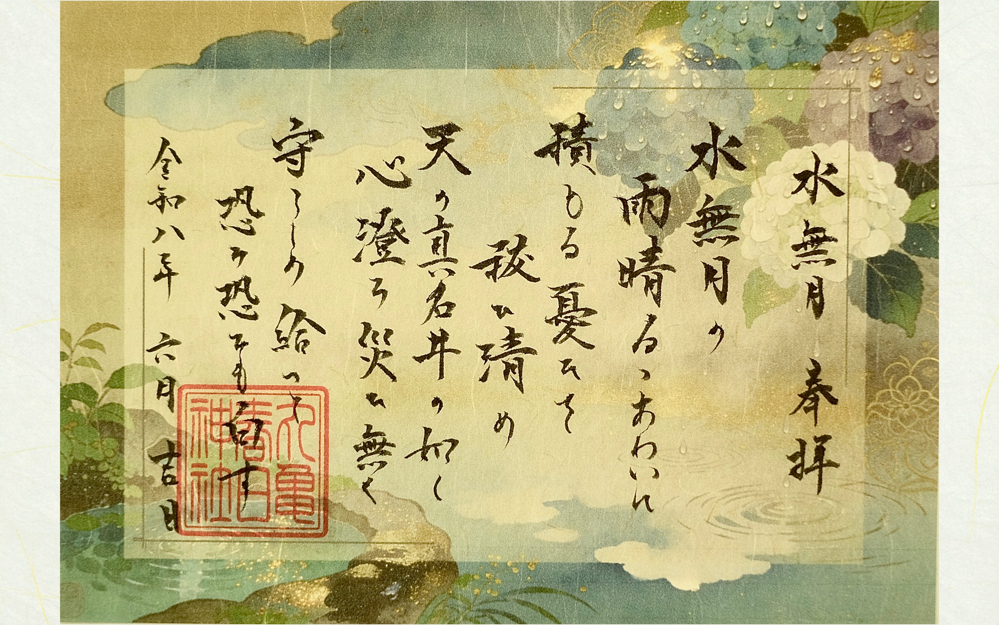 祝詞御朱印〜水無月〜